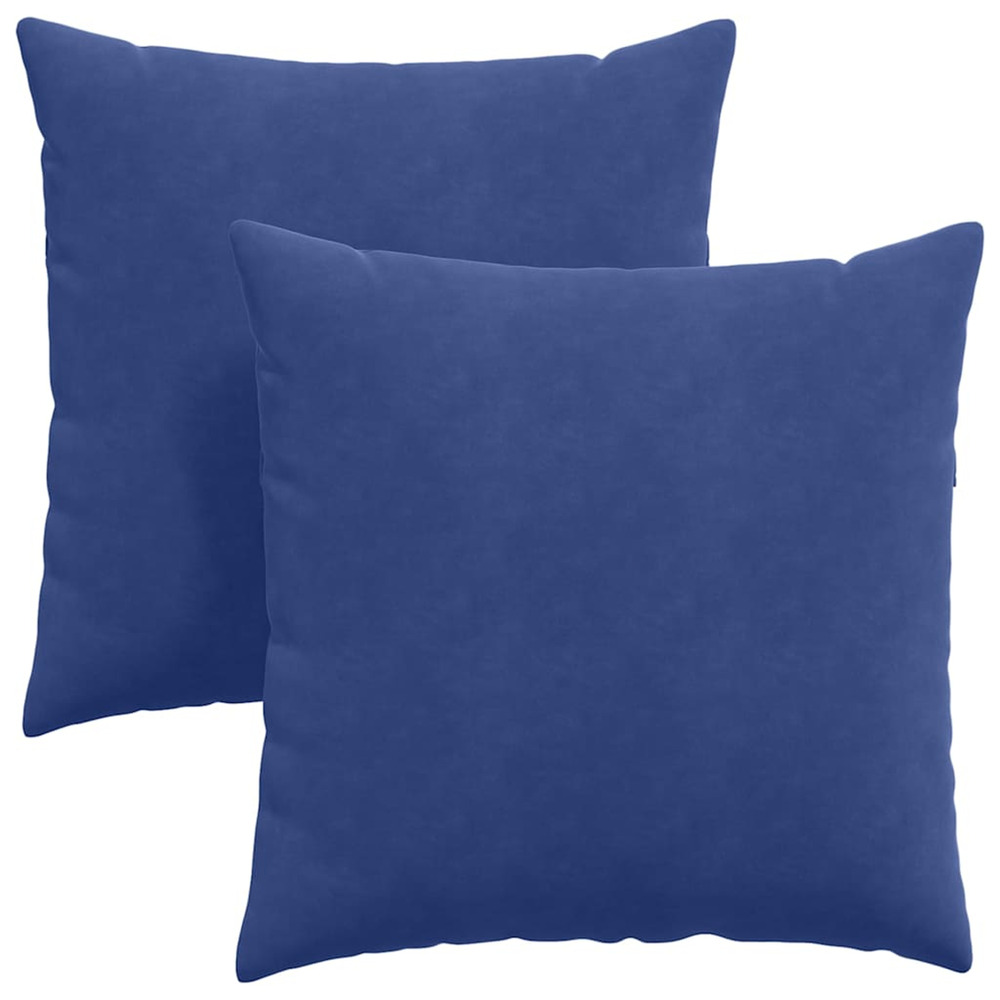 Coussins de canapé 2 pcs bleu police 80 x 80 cm