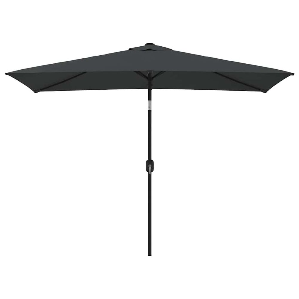 Parasol d'extérieur avec mât en métal 300x200 cm anthracite