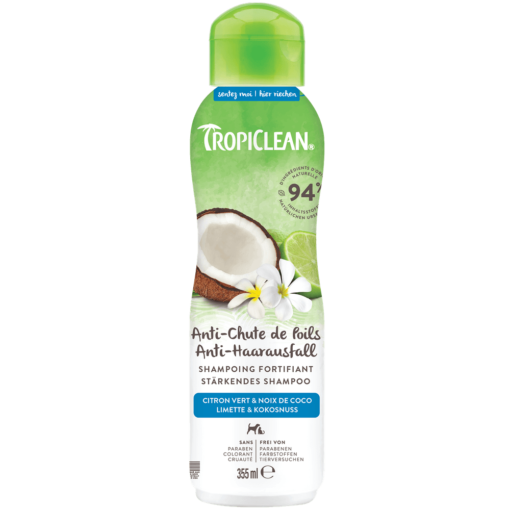 Shampoing fortifiant anti chute de poils - citron vert & noix de coco