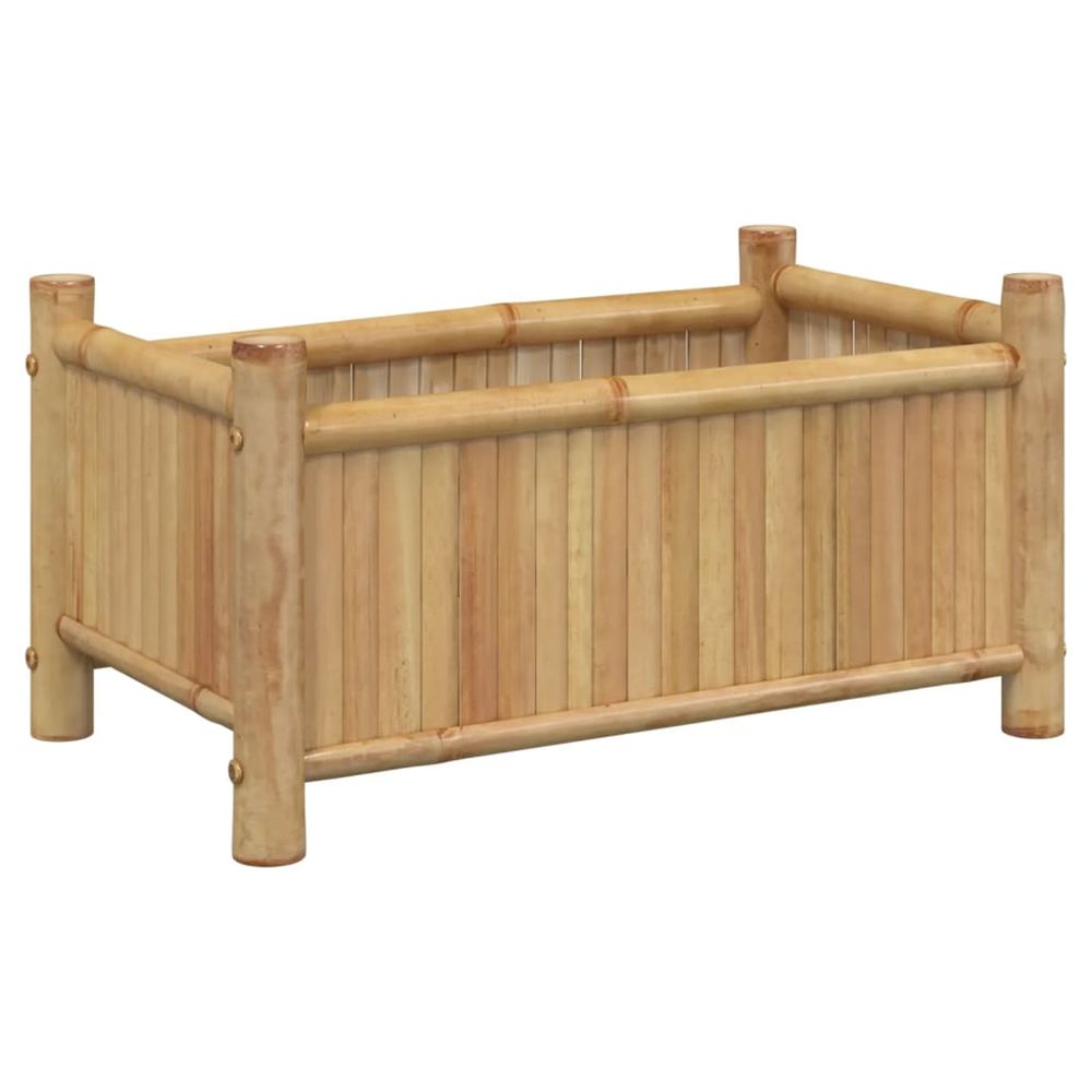 Jardinière d'extérieur 50x30x25 cm bambou