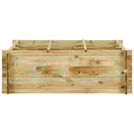 Jardinière pour légumes bois de pin imprégné 120x120x40 cm