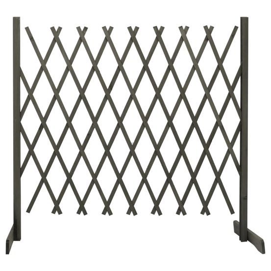 Clôture en treillis de jardin gris 180x100 cm bois de sapin