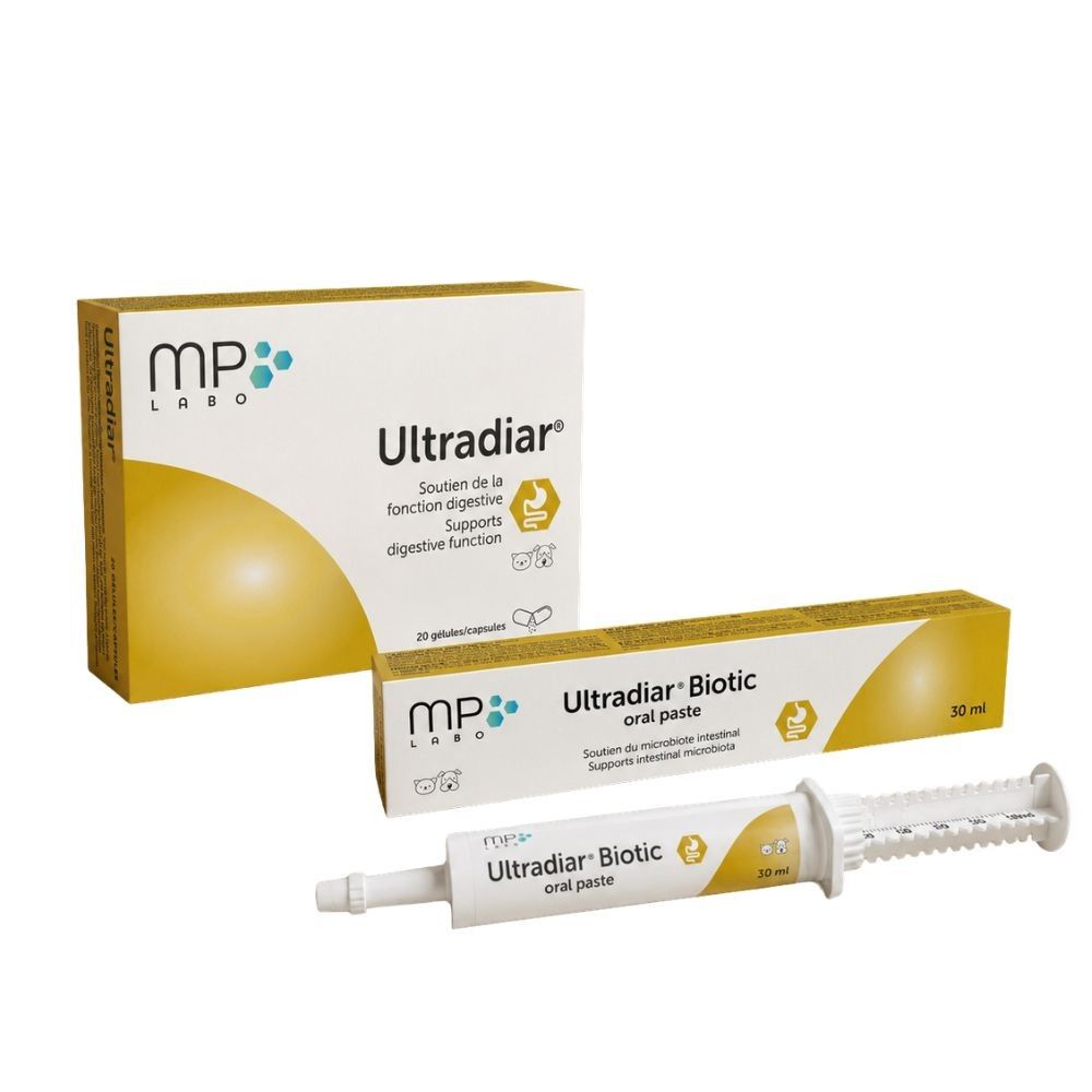 Pack soutien digestif et microbiote - ultradiar + ultradiar biotic mp labo grand chien
