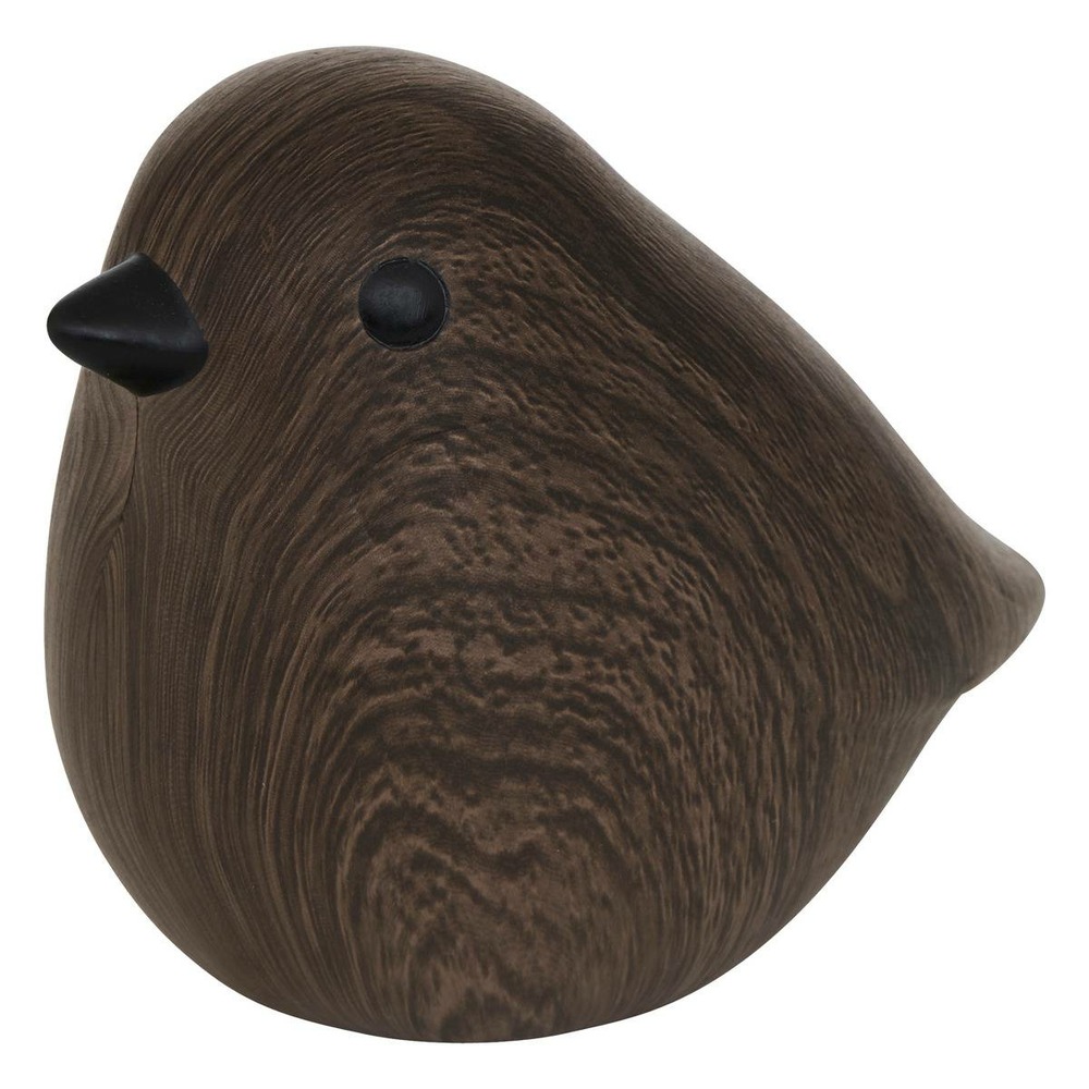 Oiseau céramique automne h.12cm tabac