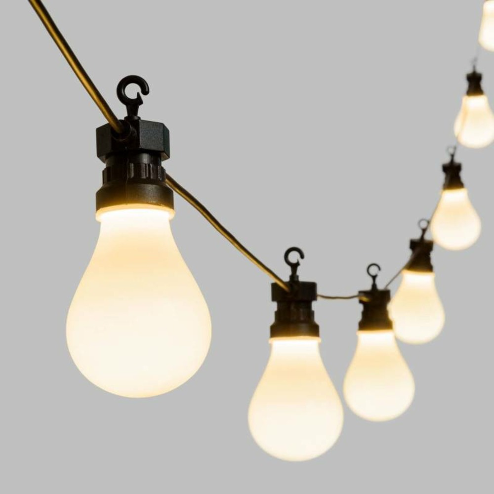 Guirlande guinguette design 10 ampoules goutte 5,5m prolongeable lotti