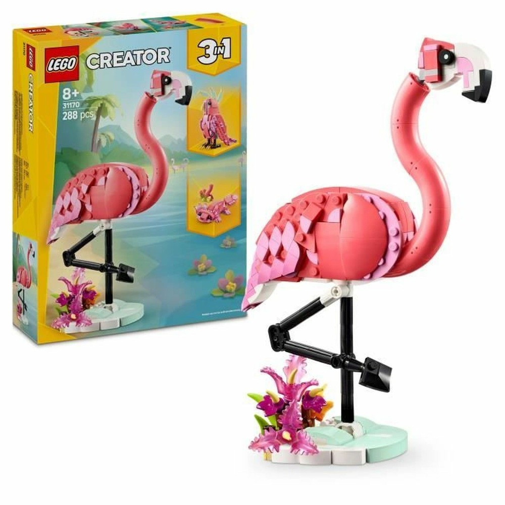 Lego creator 3 en 1 animaux sauvages : le flamant rose