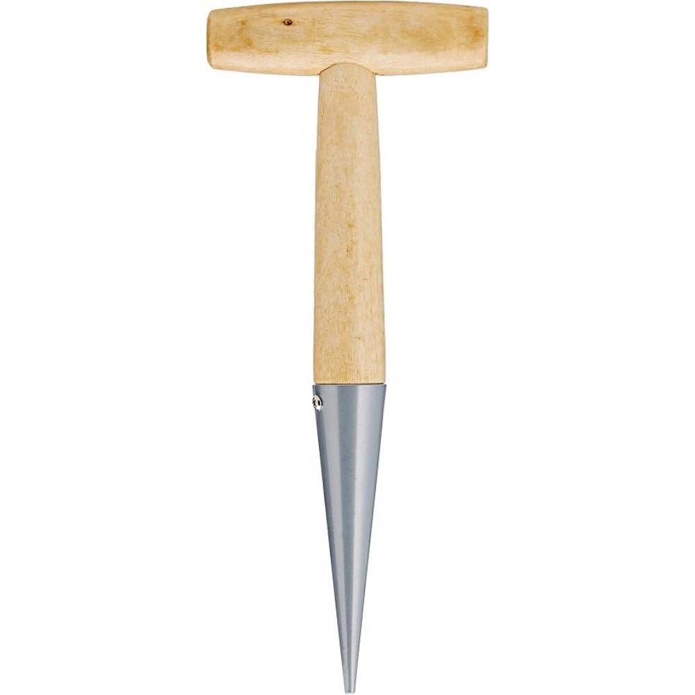 Plantoir à bulbes 28 cm bois marron