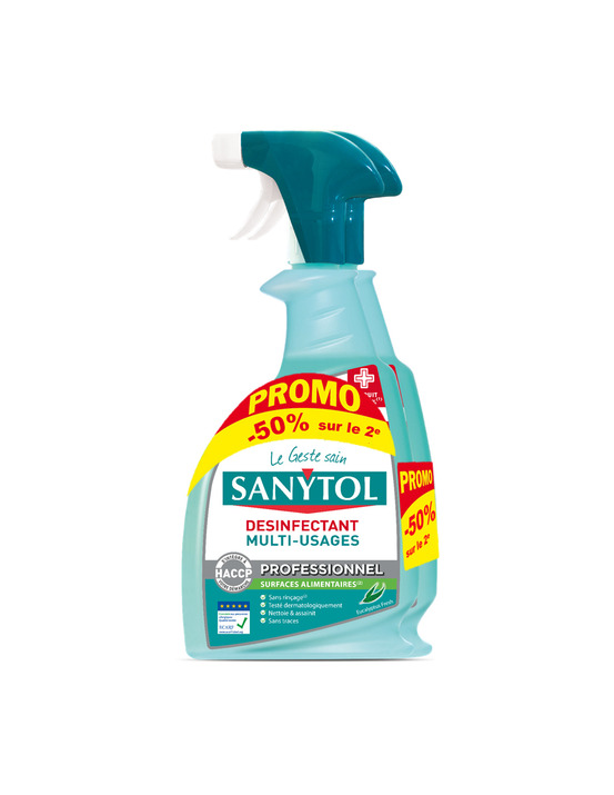 6 désinfectant multi usages eucalyptus vapo 750ml lot de 2 offre limitee - sanytol
