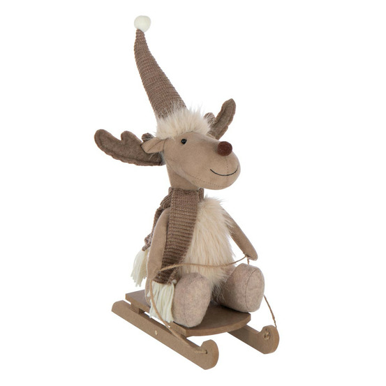 Statuette élan luge