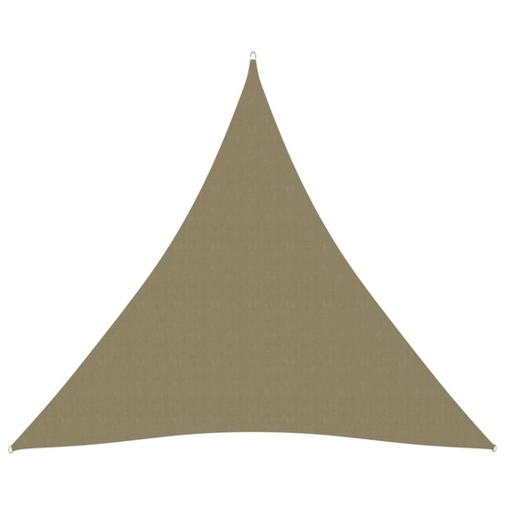 Voile toile d'ombrage parasoltissu oxford triangulaire 4 x 4 x 4 m beige