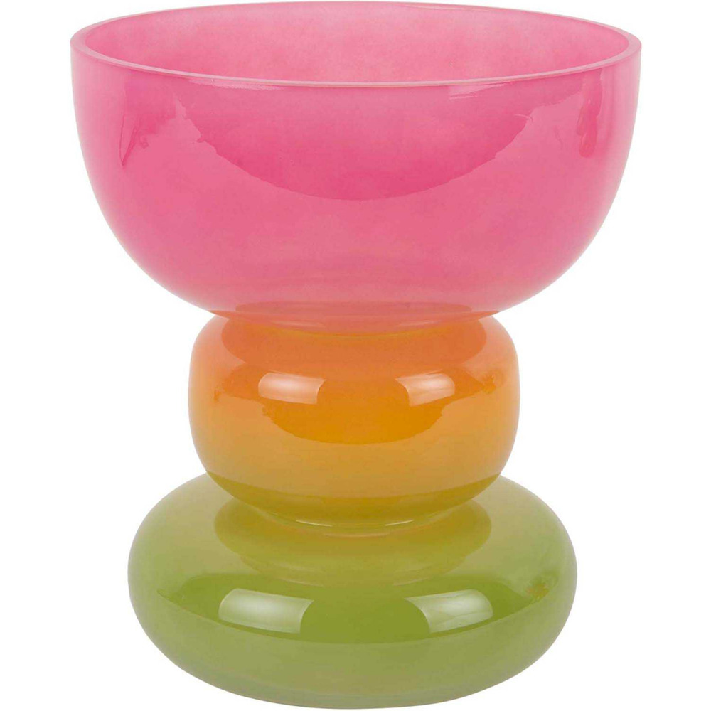 Vase en verre funky vibes taille 2 : 18 x 20,5 cm