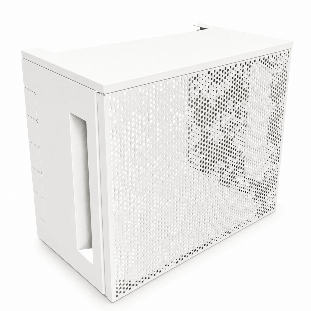 Cache climatiseur, atole aluminium thermolaqué, blanc, l.100 x h.80 x p.54 cm
