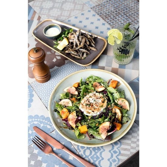 Plat gris - 335 x 175 mm - lot de 4