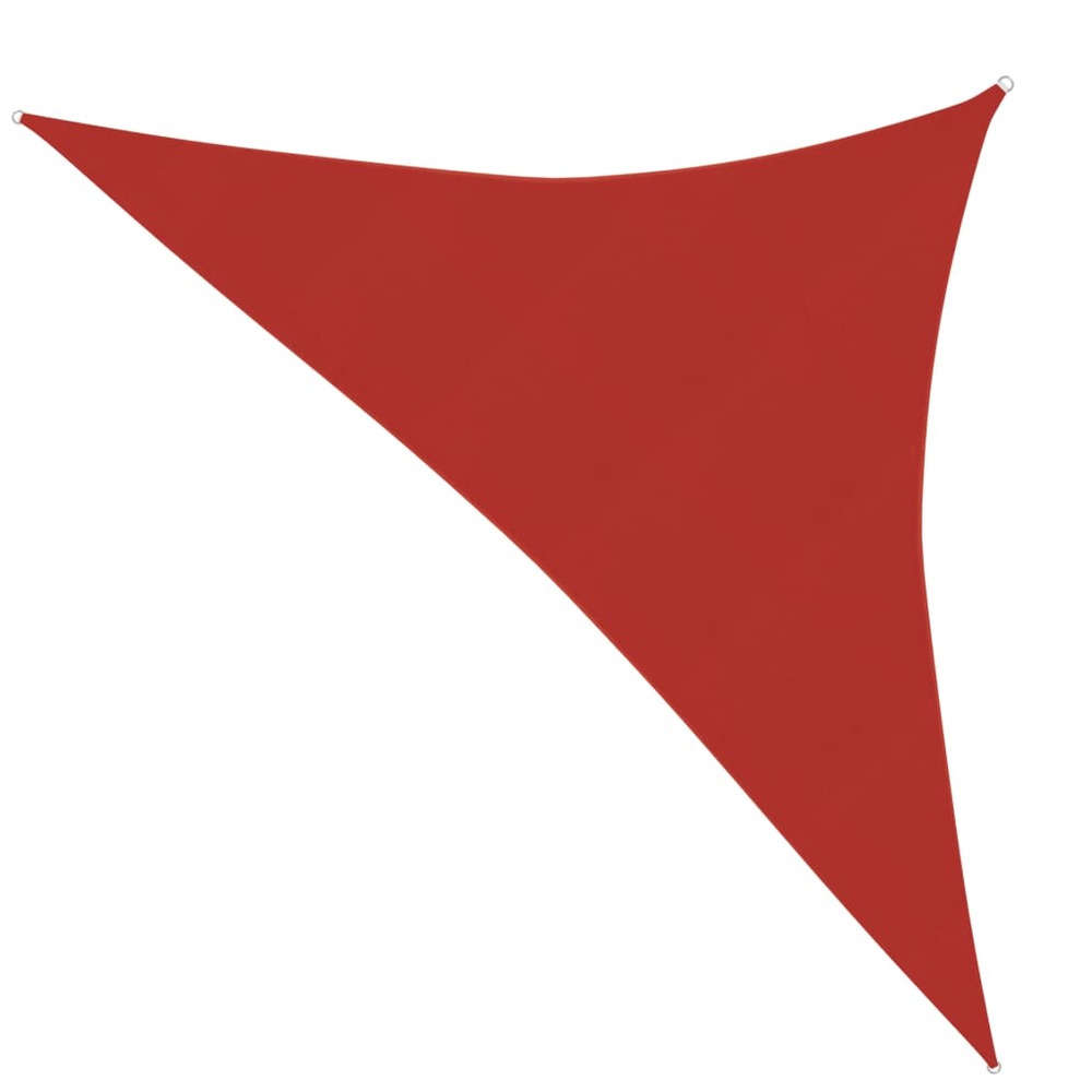 Voile d'ombrage 160 g/m² rouge 5 x 5 x 6 m pehd