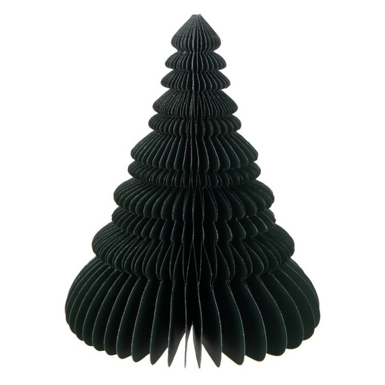 Sapin de noël pliant en papier vert 19x19x24 cm h24