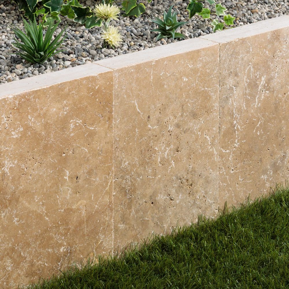 Palis travertin beige nuancé 61x33x8 cm (à l'unité) - ro'ma nature