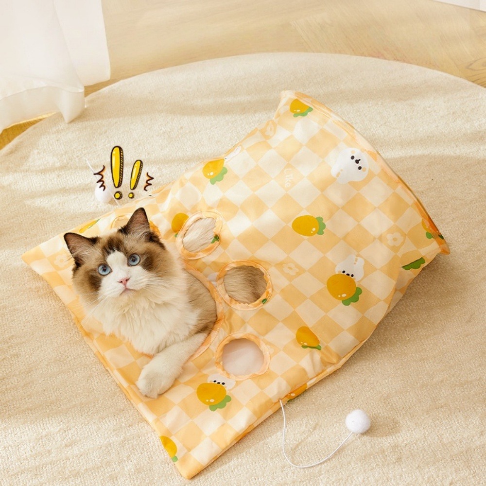 Sac tunnel pourchatsavec balle jouet