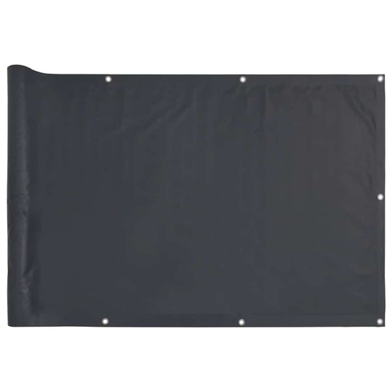 Écran d'intimité de balcon anthracite 400x120 cm pvc