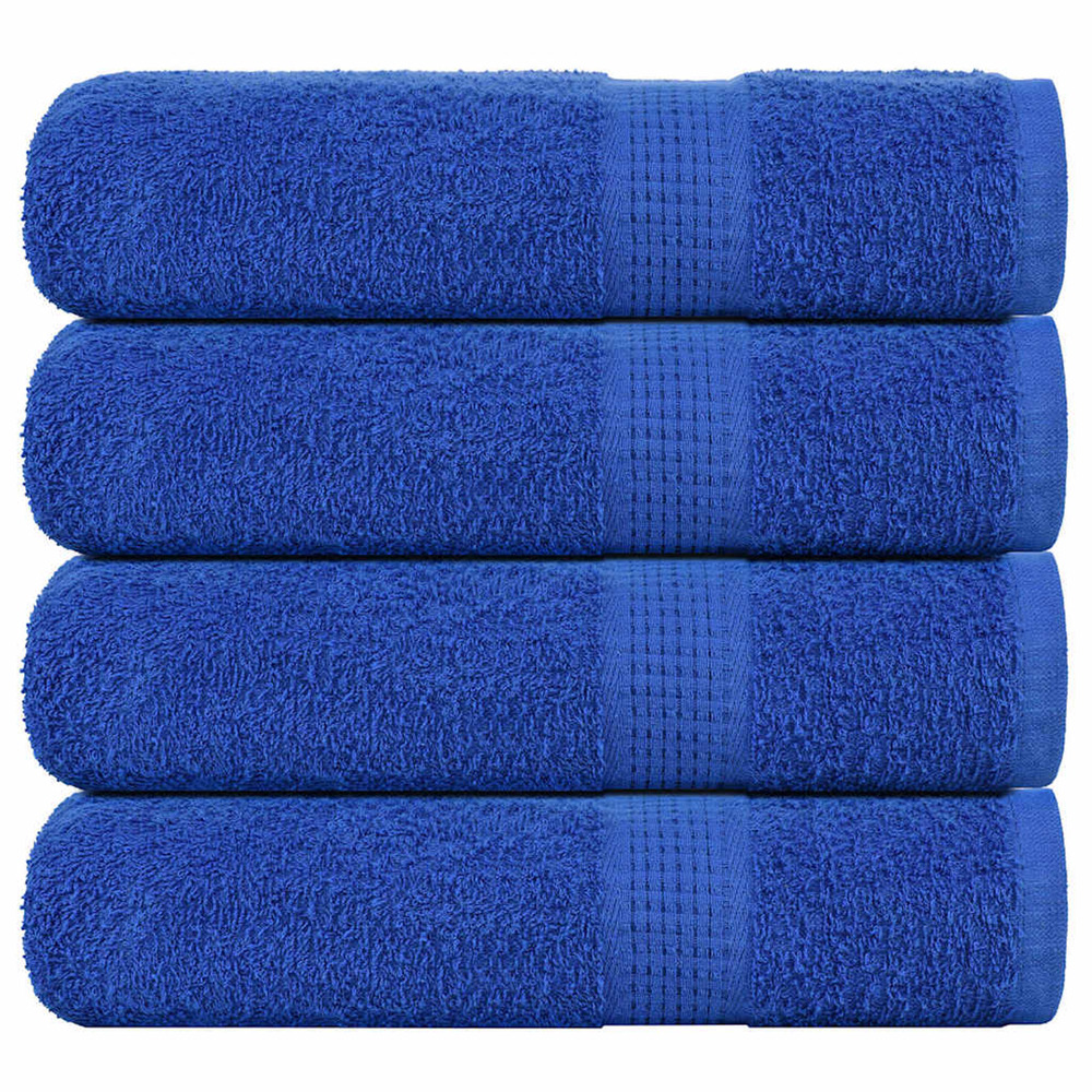 Serviettes de douche frogn 4 pcs bleu 70x140 cm 360 g/m²