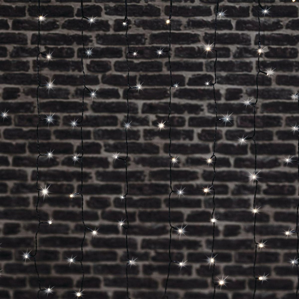 Rideau de façade extérieur 204 led blanc froid