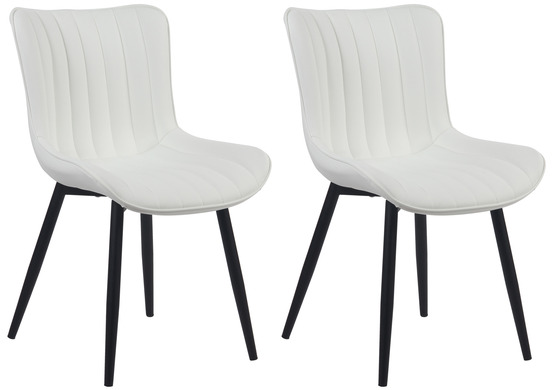 Lot de 2 chaises largo simili cuir