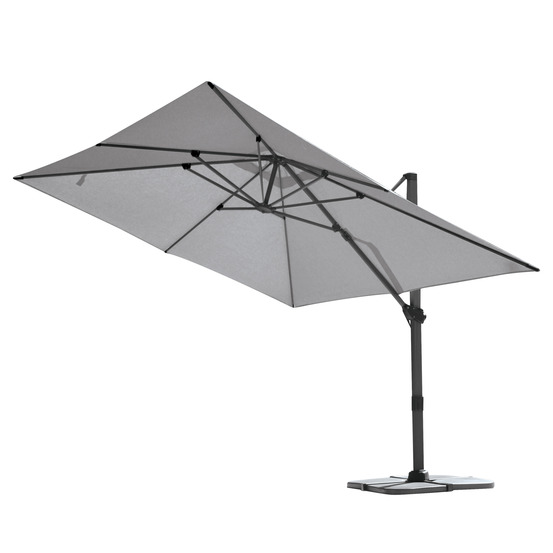 Imagin' - grand parasol rectangulaire avec rotation 360°