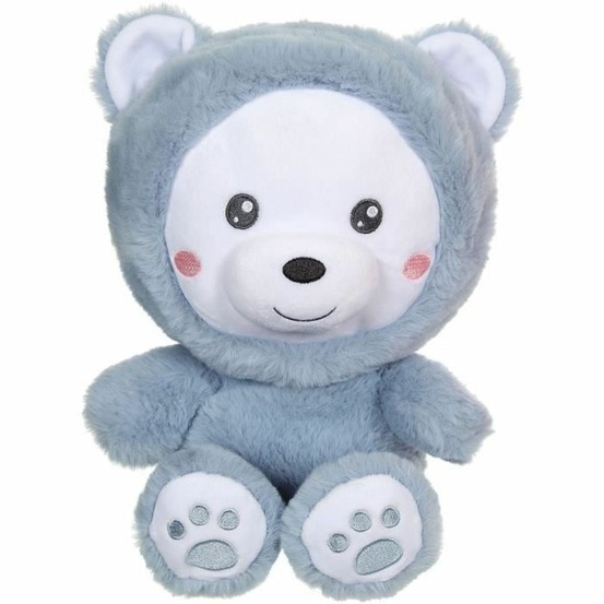Peluche ours hoody pets - bleu, 24 cm
