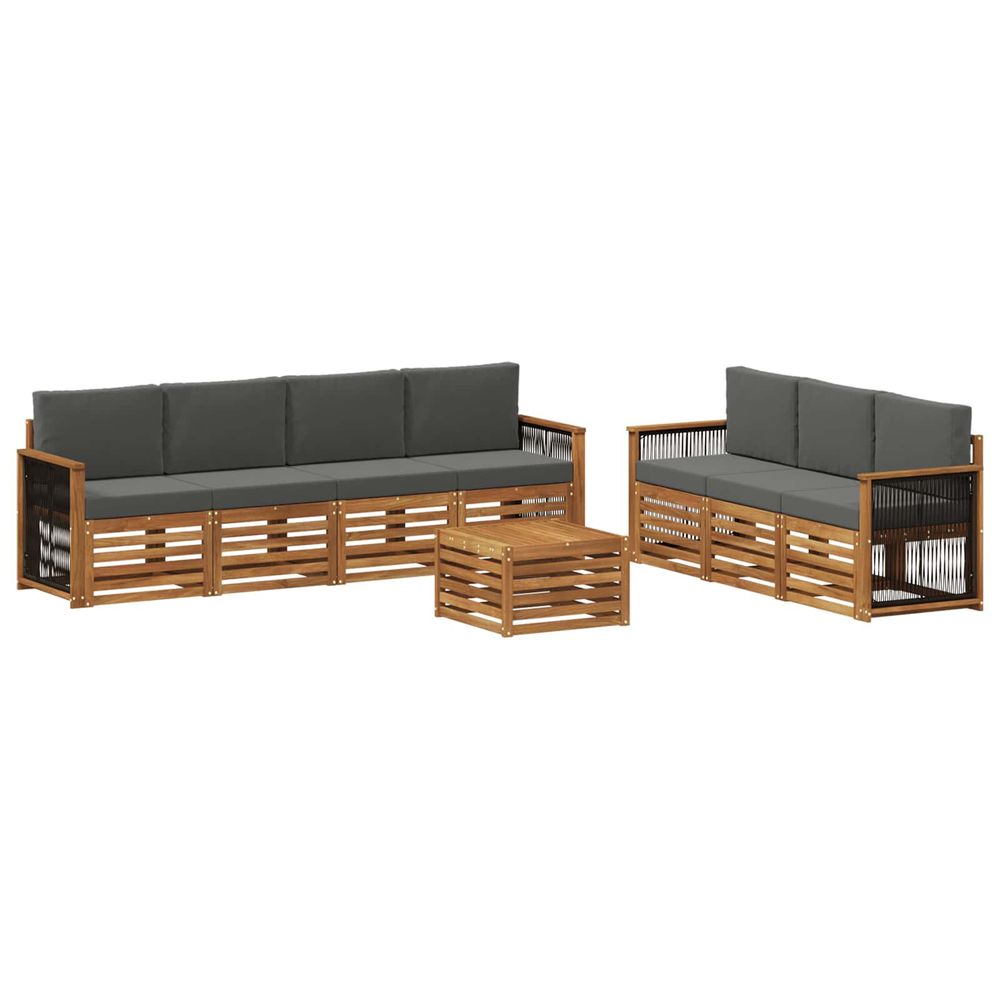 Ensembles de canapés 8 pc bois d'acacia massif