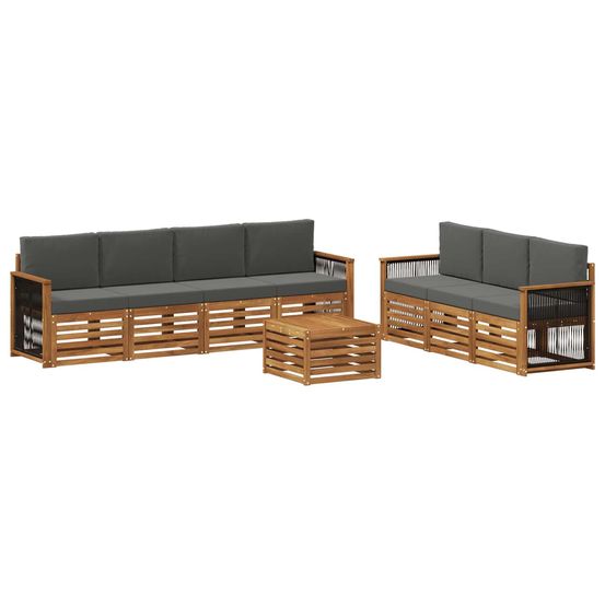 Ensembles de canapés 8 pc bois d'acacia massif