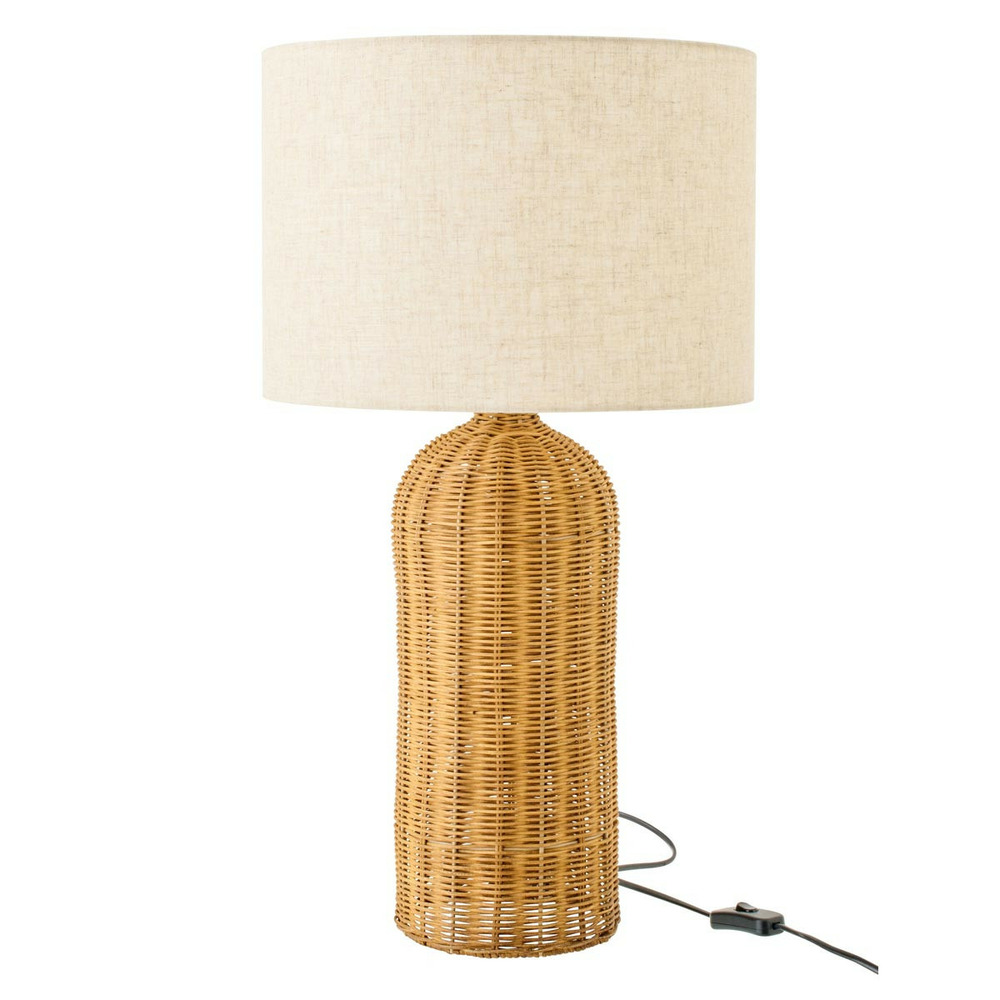 Lampe à poser en rotin 