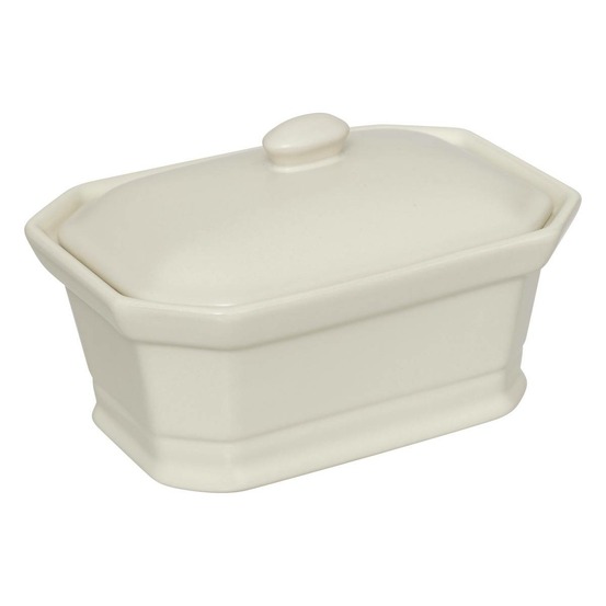 5five - terrine à foie gras en céramique blanc