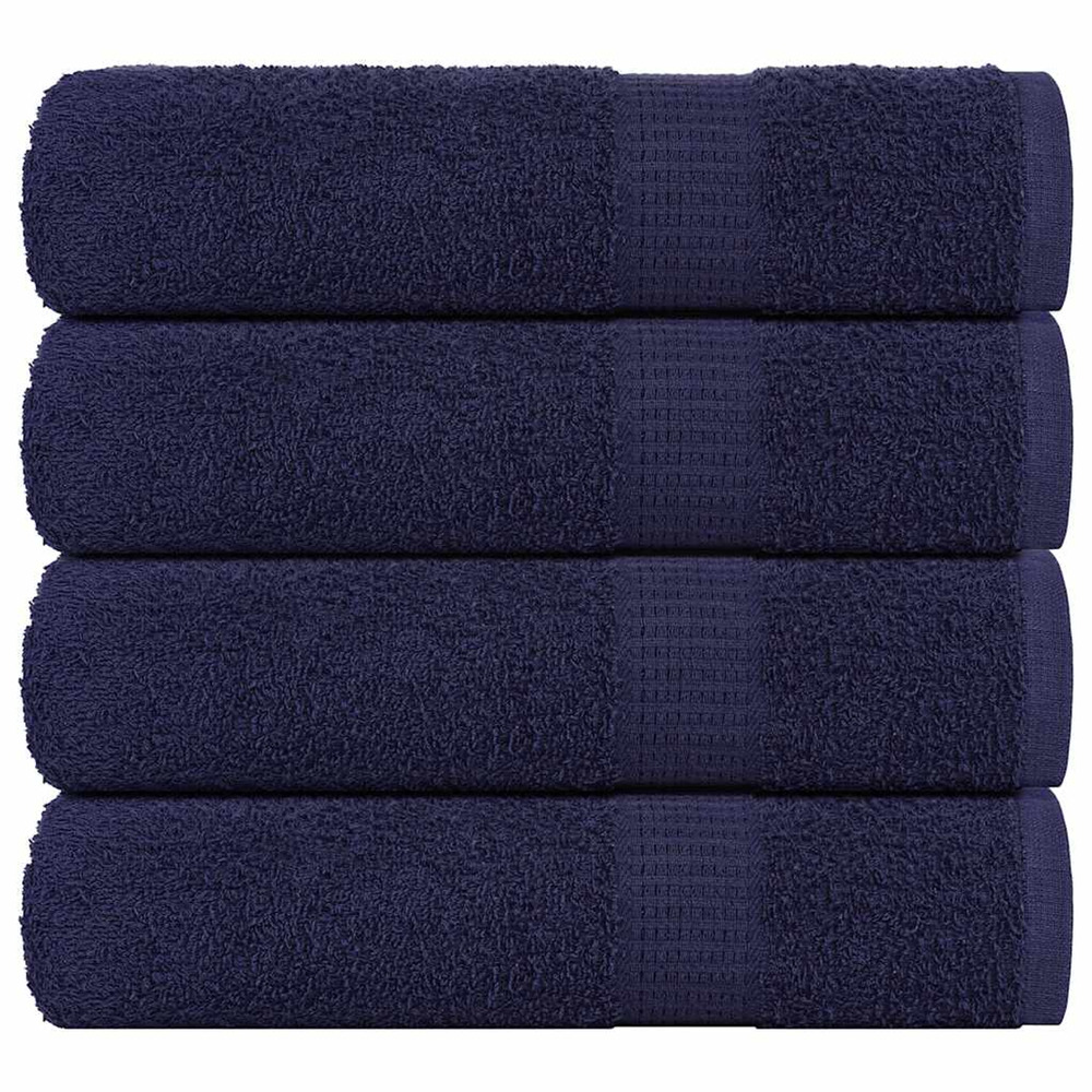 Serviettes de douche frogn 4 pcs bleu marine 70x140 cm 360 g/m²