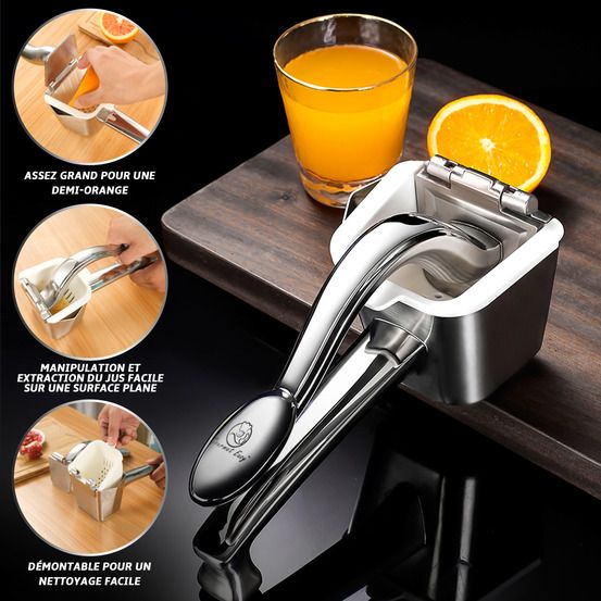 Presse citron inox presse orange manuelle portable