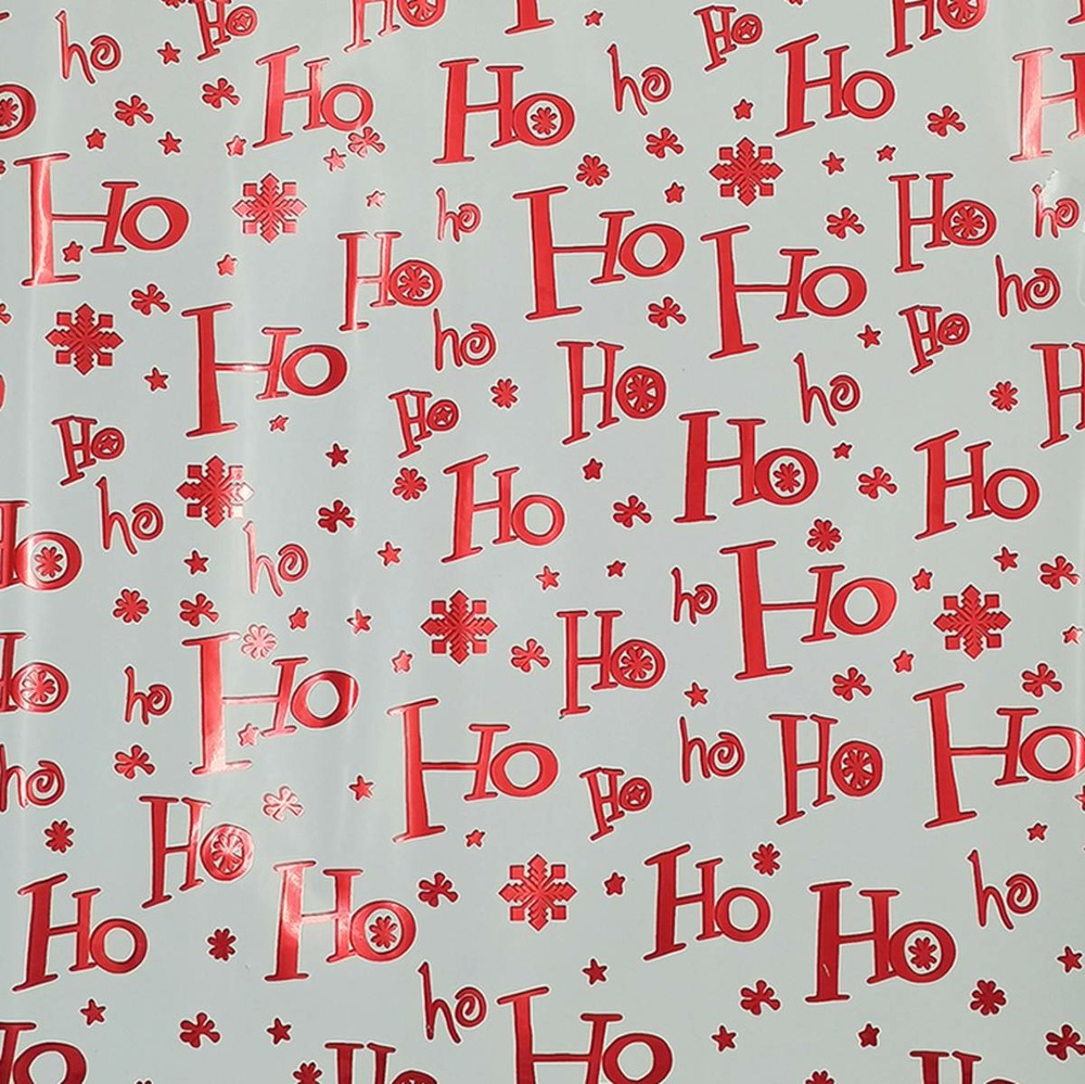 Lot de 3 rouleaux de papier cadeau métallisé imprimé 200x70cm