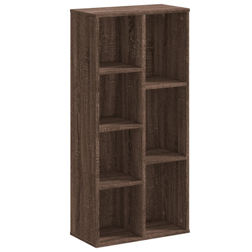 Bibliothèque chêne marron 50x25x105 cm bois d'ingénierie