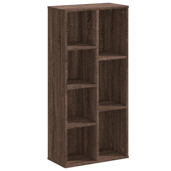 Bibliothèque chêne marron 50x25x105 cm bois d'ingénierie