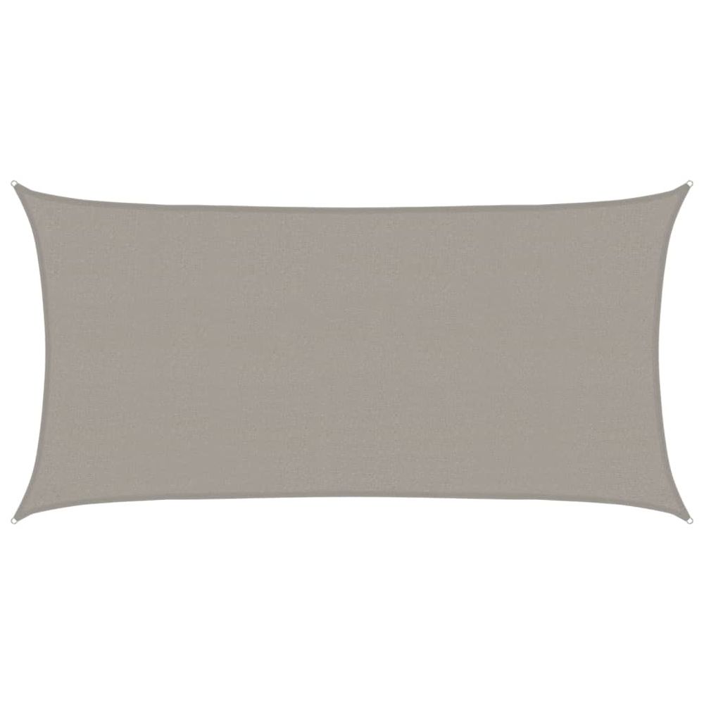 Voile d'ombrage 160 g/m² rectangulaire gris clair 2,5x4,5m pehd