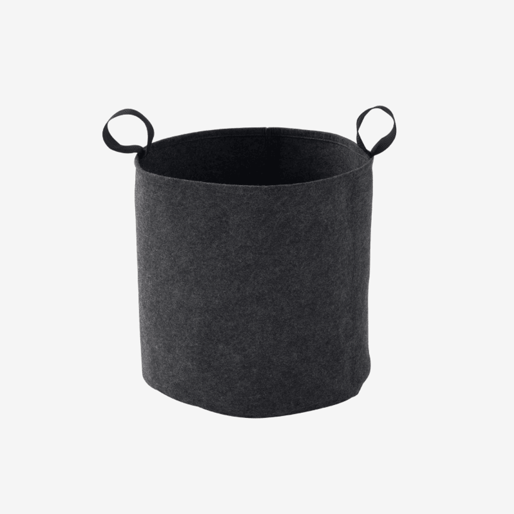 Sac feutre geotextile 40cm gris anthracite
