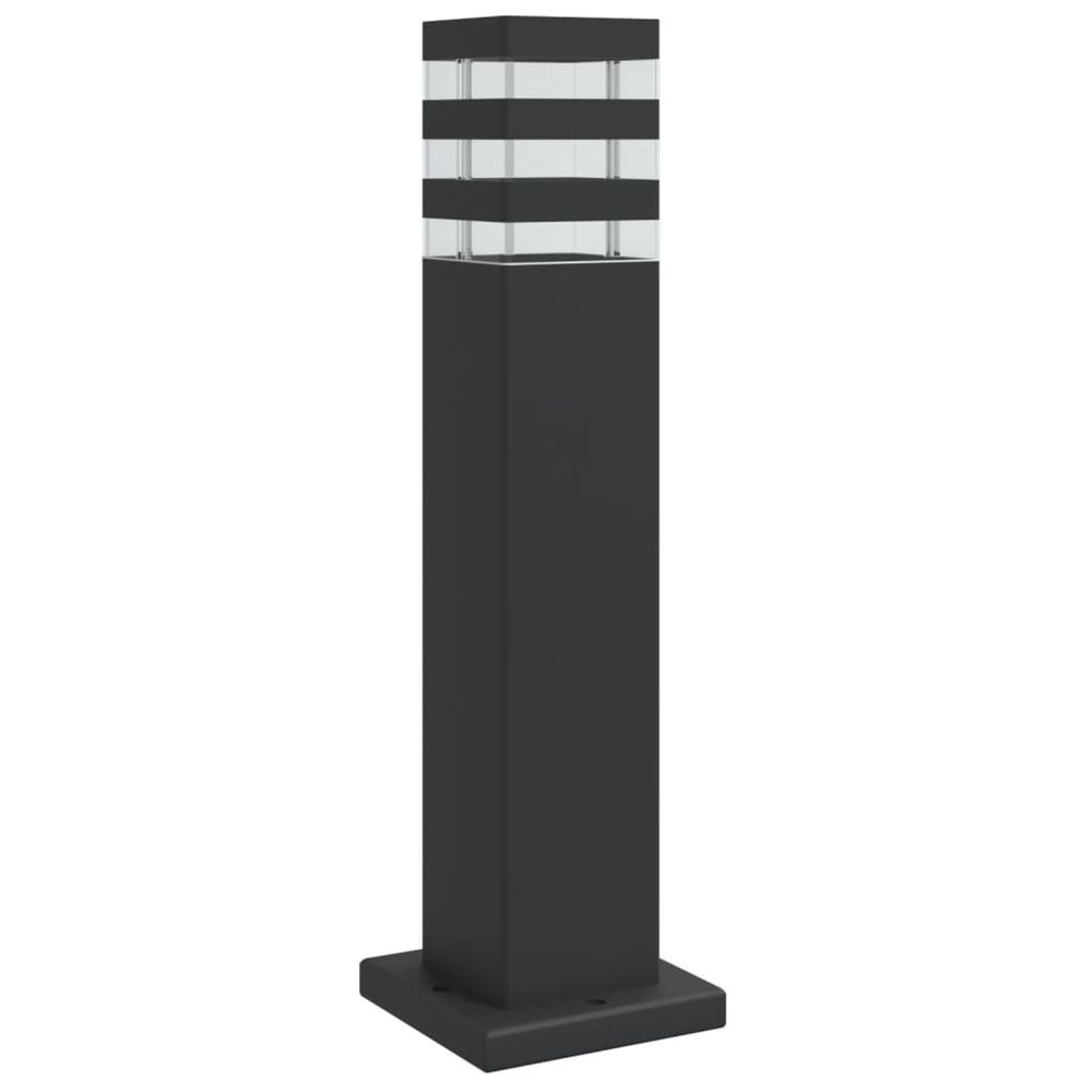 Lampadaire d'extérieur noir 50 cm aluminium