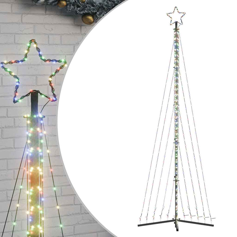 Sapin de noël à led 495 led colorées 300,5 cm
