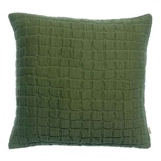 Coussin stonewashed swami olive 45 x 45 cm