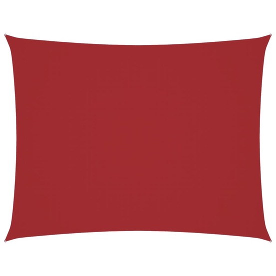 Voile de parasol tissu oxford rectangulaire 2,5x3,5 m rouge