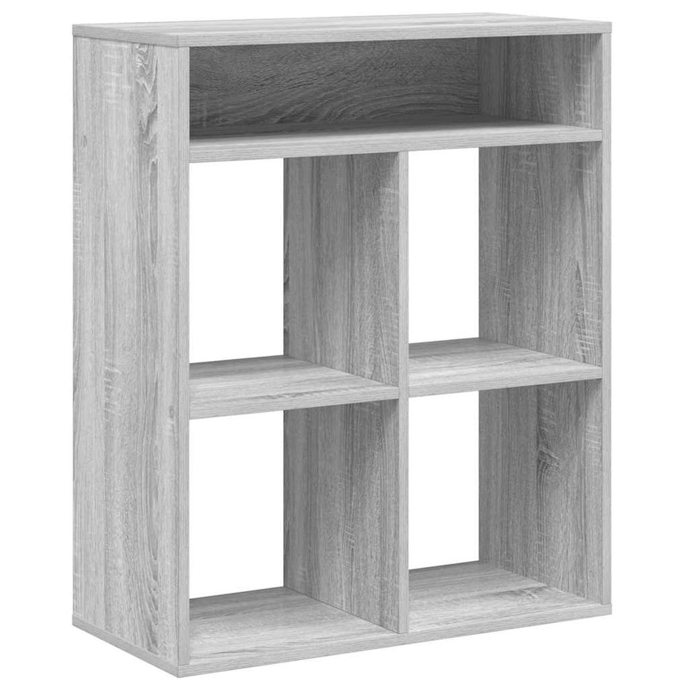 Bibliothèque sonoma gris 66x31x80 cm bois d'ingénierie