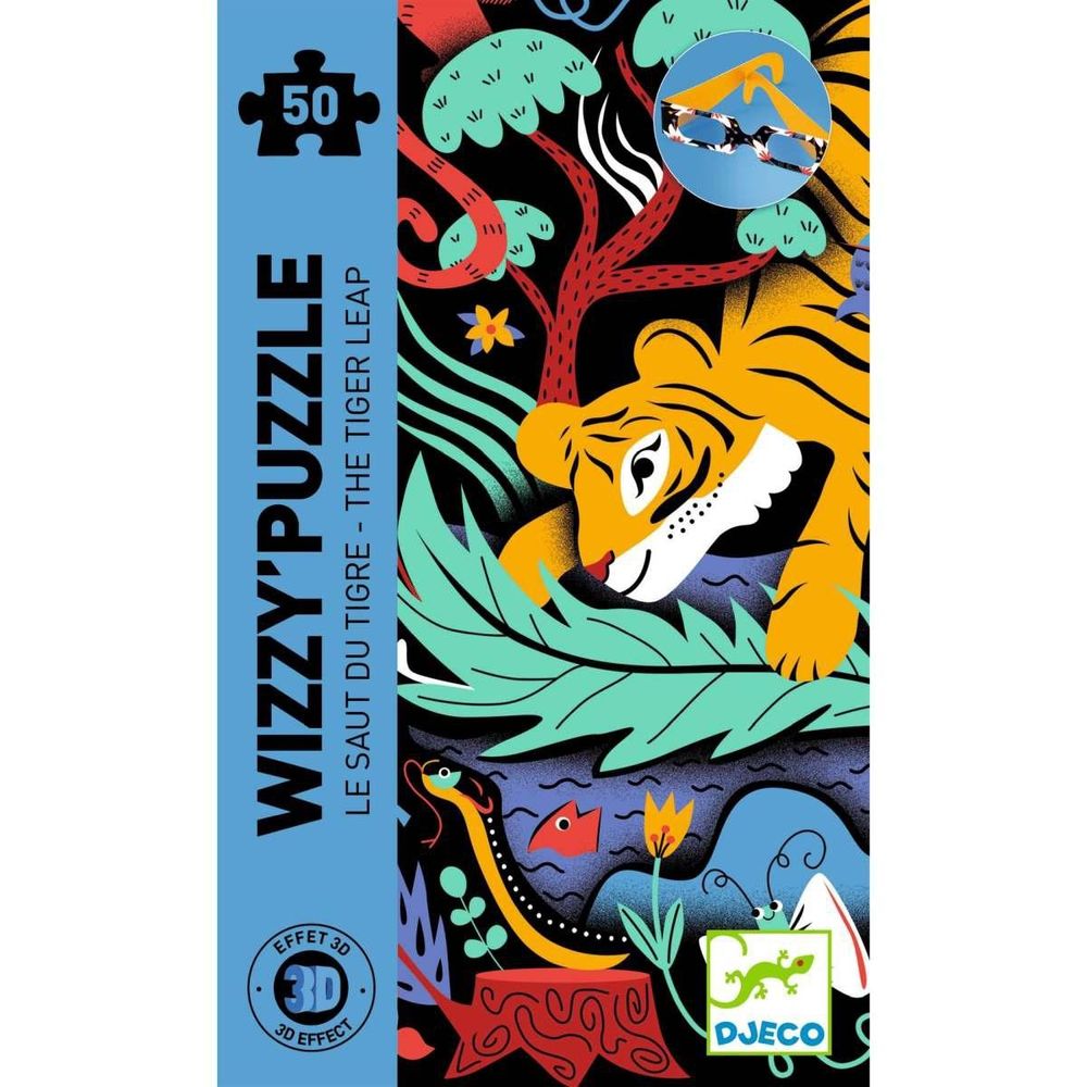 Wizzy puzzle - le saut du tigre - 50 pieces