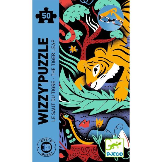 Wizzy puzzle - le saut du tigre - 50 pieces