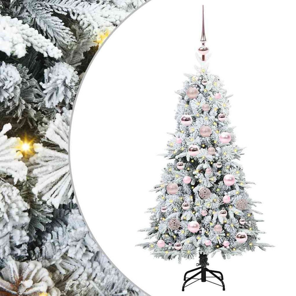 Sapin de noël artificiel à branches articulées blanc 120 cm