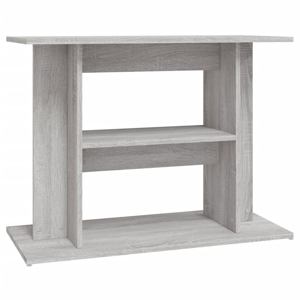 Support d'aquarium gris sonoma 80x35x60 cm bois d'ingénierie