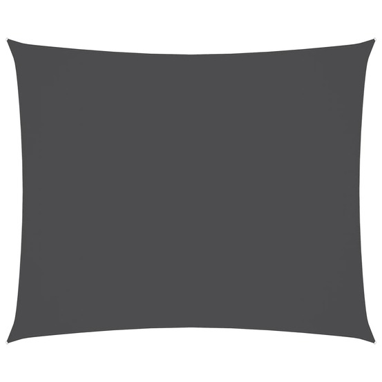 Voile de parasol tissu oxford rectangulaire 2,5x3,5m anthracite