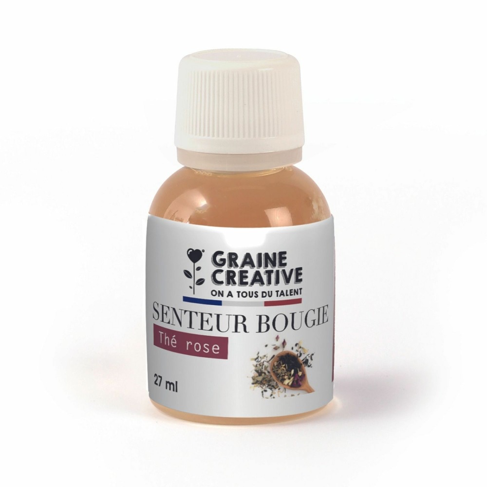 Parfum pour bougie 27 ml - thé rose