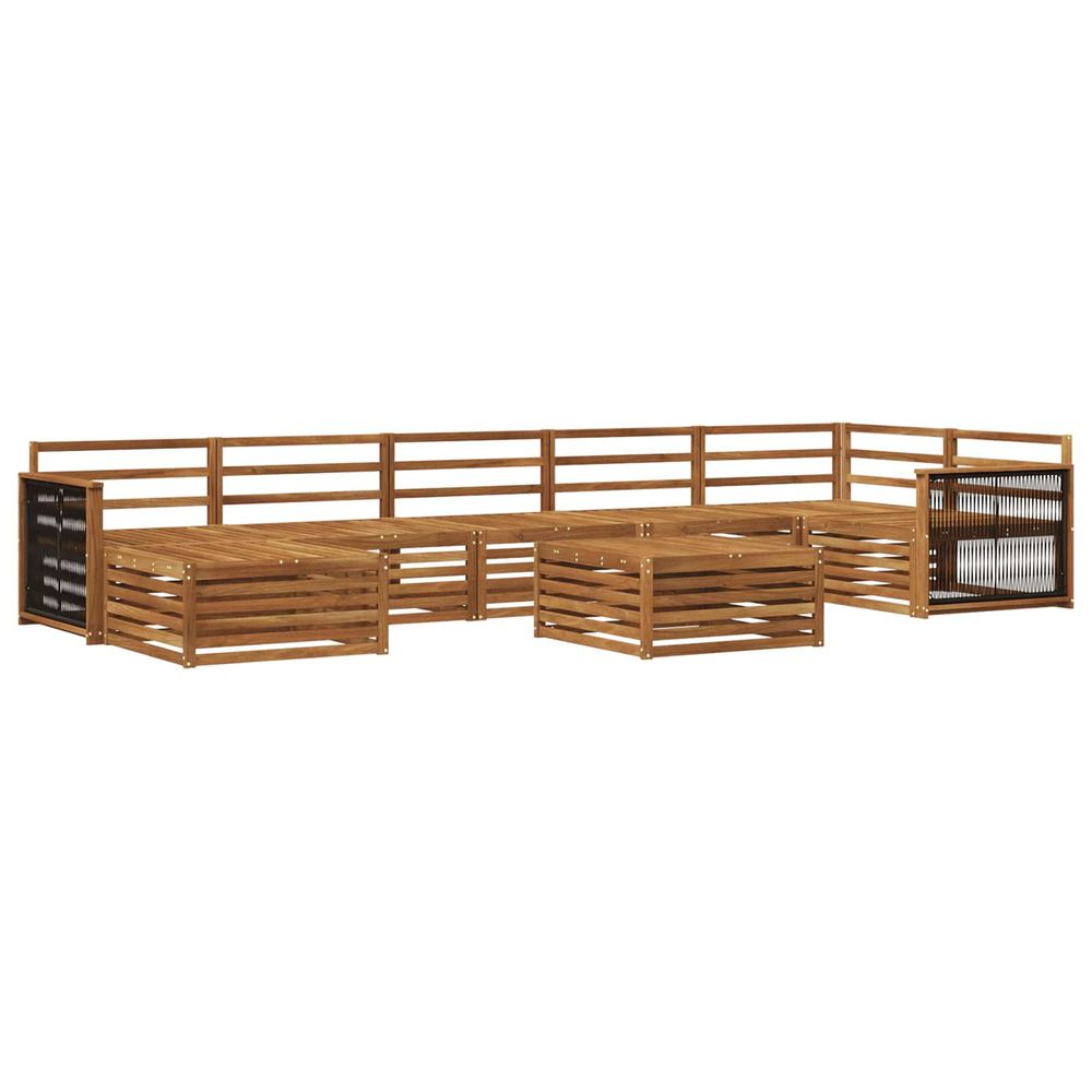 Ensemble de canapés d'extérieur 8 pc naturel